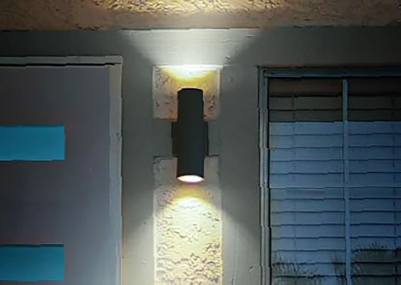 Home Zone Security Wall Mount LED Sconce Light 2-Pack